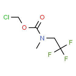 ChemSpider 2D Image | Chloromethyl methyl(2,2,2-trifluoroethyl)carbamate | C5H7ClF3NO2
