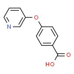 ChemSpider 2D Image | 4-(3-Pyridinyloxy)benzoic acid | C12H9NO3