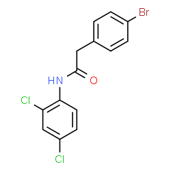 ChemSpider 2D Image | 2-(4-Bromophenyl)-N-(2,4-dichlorophenyl)acetamide | C14H10BrCl2NO