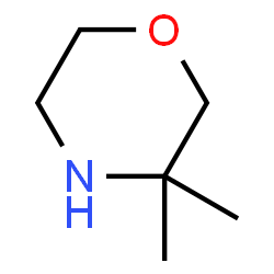 ChemSpider 2D Image | 3,3-Dimethylmorpholine | C6H13NO