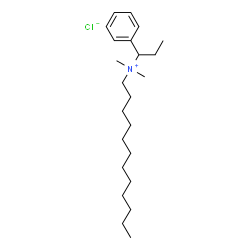 ChemSpider 2D Image | Dodecyl dimethyl ethylbenzyl ammonium chloride | C23H42ClN