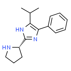 ChemSpider 2D Image | 5-Isopropyl-4-phenyl-2-[(2S)-2-pyrrolidinyl]-1H-imidazole | C16H21N3