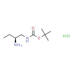 ChemSpider 2D Image | 2-Methyl-2-propanyl [(2S)-2-aminobutyl]carbamate hydrochloride (1:1) | C9H21ClN2O2