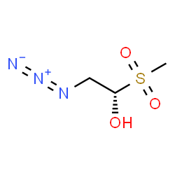 ChemSpider 2D Image | (1S)-2-Azido-1-(methylsulfonyl)ethanol | C3H7N3O3S