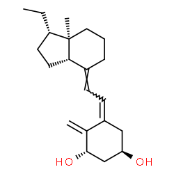ChemSpider 2D Image | (1S,3R,5Z,7E,9xi)-9,10-Secopregna-5,7,10-triene-1,3-diol | C21H32O2