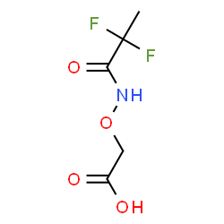 ChemSpider 2D Image | {[(2,2-Difluoropropanoyl)amino]oxy}acetic acid | C5H7F2NO4