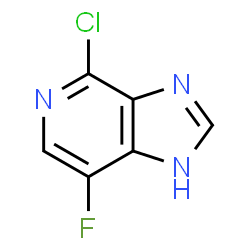 ChemSpider 2D Image | 4-Chloro-7-fluoro-1H-imidazo[4,5-c]pyridine | C6H3ClFN3