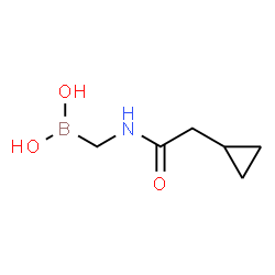 ChemSpider 2D Image | {[(Cyclopropylacetyl)amino]methyl}boronic acid | C6H12BNO3