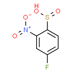 ChemSpider 2D Image | 4-Fluoro-2-nitrobenzenesulfinic acid | C6H4FNO4S