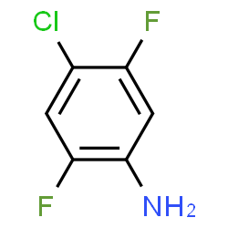 ChemSpider 2D Image | 4-Chloro-2,5-difluoroaniline | C6H4ClF2N