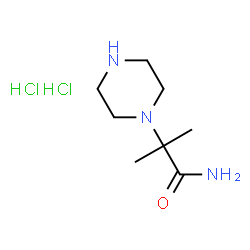ChemSpider 2D Image | 2-Methyl-2-(1-piperazinyl)propanamide dihydrochloride | C8H19Cl2N3O