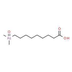 ChemSpider 2D Image | 9-(Dimethylarsoryl)nonanoic acid | C11H23AsO3