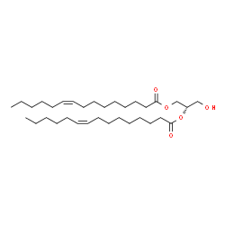 ChemSpider 2D Image | (2S)-3-Hydroxy-1,2-propanediyl (9Z,9'Z)bis(-9-pentadecenoate) | C33H60O5