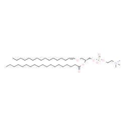 ChemSpider 2D Image | (2R)-3-[(1Z)-1-Hexadecen-1-yloxy]-2-(nonadecanoyloxy)propyl 2-(trimethylammonio)ethyl phosphate | C43H86NO7P