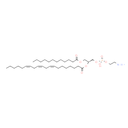 ChemSpider 2D Image | (15R)-21-Amino-18-hydroxy-18-oxido-12-oxo-13,17,19-trioxa-18lambda~5~-phosphahenicosan-15-yl (8Z,11Z,14Z)-8,11,14-icosatrienoate | C37H68NO8P
