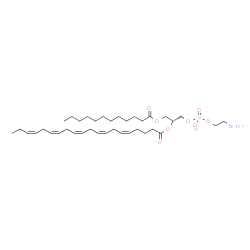 ChemSpider 2D Image | (15R)-21-Amino-18-hydroxy-18-oxido-12-oxo-13,17,19-trioxa-18lambda~5~-phosphahenicosan-15-yl (5Z,8Z,11Z,14Z,17Z)-5,8,11,14,17-icosapentaenoate | C37H64NO8P