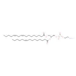 ChemSpider 2D Image | (2R)-3-{[(2-Aminoethoxy)(hydroxy)phosphoryl]oxy}-2-[(9Z)-9-pentadecenoyloxy]propyl (9Z,12Z)-9,12-heptadecadienoate | C37H68NO8P