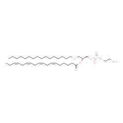 ChemSpider 2D Image | (19R)-25-Amino-22-hydroxy-22-oxido-17,21,23-trioxa-22lambda~5~-phosphapentacosan-19-yl (6Z,9Z,12Z,15Z)-6,9,12,15-octadecatetraenoate | C39H72NO7P