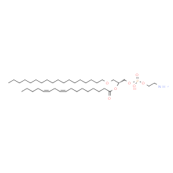 ChemSpider 2D Image | (21R)-27-Amino-24-hydroxy-24-oxido-19,23,25-trioxa-24lambda~5~-phosphaheptacosan-21-yl (9Z,12Z)-9,12-heptadecadienoate | C40H78NO7P