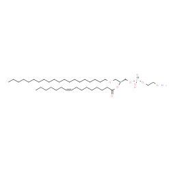 ChemSpider 2D Image | (23R)-29-Amino-26-hydroxy-26-oxido-21,25,27-trioxa-26lambda~5~-phosphanonacosan-23-yl (9Z)-9-hexadecenoate | C41H82NO7P
