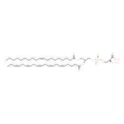 ChemSpider 2D Image | O-(Hydroxy{(2R)-2-[(5Z,8Z,11Z,14Z,17Z)-5,8,11,14,17-icosapentaenoyloxy]-3-[(9Z)-9-nonadecenoyloxy]propoxy}phosphoryl)-L-serine | C45H76NO10P