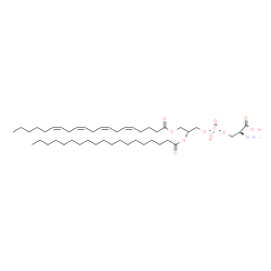 ChemSpider 2D Image | O-{Hydroxy[(2R)-3-[(5Z,8Z,11Z,14Z)-5,8,11,14-icosatetraenoyloxy]-2-(nonadecanoyloxy)propoxy]phosphoryl}-L-serine | C45H80NO10P