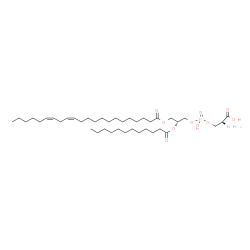 ChemSpider 2D Image | O-{[(2R)-3-[(13Z,16Z)-13,16-Docosadienoyloxy]-2-(dodecanoyloxy)propoxy](hydroxy)phosphoryl}-L-serine | C40H74NO10P