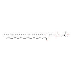 ChemSpider 2D Image | O-{Hydroxy[(2R)-2-[(5Z,8Z,11Z,14Z,17Z)-5,8,11,14,17-icosapentaenoyloxy]-3-(icosyloxy)propoxy]phosphoryl}-L-serine | C46H82NO9P