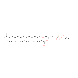 ChemSpider 2D Image | (17R,23S)-20,23,24-Trihydroxy-2-methyl-20-oxido-14-oxo-15,19,21-trioxa-20lambda~5~-phosphatetracosan-17-yl 12-methyltetradecanoate | C36H71O10P
