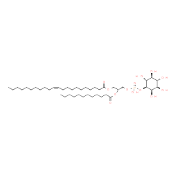 ChemSpider 2D Image | (2R)-2-(Dodecanoyloxy)-3-[(hydroxy{[(1S,2R,3R,4S,5S,6R)-2,3,4,5,6-pentahydroxycyclohexyl]oxy}phosphoryl)oxy]propyl (11Z)-11-docosenoate | C43H81O13P