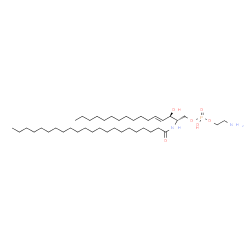 ChemSpider 2D Image | 2-Aminoethyl (2S,3R,4E)-2-(docosanoylamino)-3-hydroxy-4-hexadecen-1-yl hydrogen phosphate | C40H81N2O6P