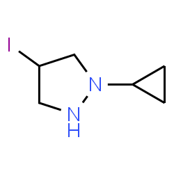 ChemSpider 2D Image | 1-Cyclopropyl-4-iodopyrazolidine | C6H11IN2