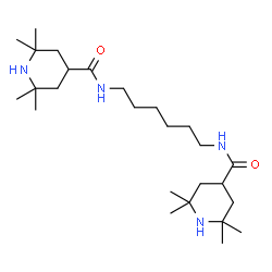 ChemSpider 2D Image | N,N'-1,6-Hexanediylbis(2,2,6,6-tetramethyl-4-piperidinecarboxamide) | C26H50N4O2