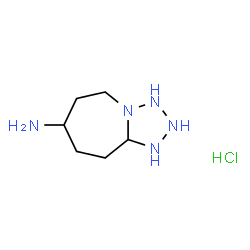 ChemSpider 2D Image | Octahydro-1H-tetrazolo[1,5-a]azepin-7-amine hydrochloride (1:1) | C6H16ClN5
