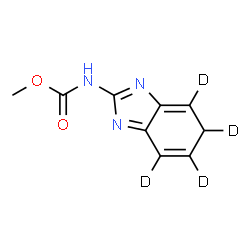 ChemSpider 2D Image | Methyl (4,5,6,7-~2~H_4_)-5H-benzimidazol-2-ylcarbamate | C9H5D4N3O2