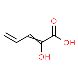 ChemSpider 2D Image | 2-Hydroxypenta-2,4-dienoic acid | C5H6O3