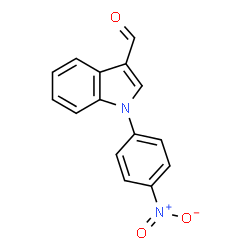 ChemSpider 2D Image | 1-(4-nitrophenyl)indole-3-carbaldehyde | C15H10N2O3
