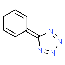 ChemSpider 2D Image | 5-cyclohexa-2,5-dien-1-ylidene-1$l^{4},2,3,4-tetrazacyclopenta-1,3-diene | C7H7N4