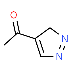ChemSpider 2D Image | 1-(1,3-dihydropyrazol-4-yl)ethanone | C5H7N2O
