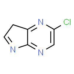ChemSpider 2D Image | 2-chloro-5,7-dihydropyrrolo[2,3-b]pyrazine | C6H5ClN3