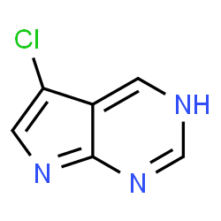 ChemSpider 2D Image | 5-chloro-3,7-dihydropyrrolo[2,3-d]pyrimidine | C6H5ClN3