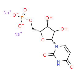 ChemSpider 2D Image | Disodium 1-[(2xi)-5-O-phosphonato-beta-D-threo-pentofuranosyl]-2,4(1H,3H)-pyrimidinedione | C9H11N2Na2O9P
