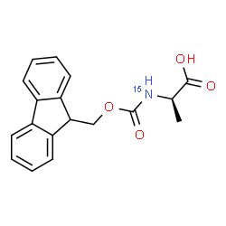 ChemSpider 2D Image | N-[(9H-Fluoren-9-ylmethoxy)carbonyl]-D-(~15~N)alanine | C18H1715NO4