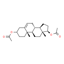ChemSpider 2D Image | (8alpha,9beta,10alpha,13alpha,14beta,17alpha)-Androst-5-ene-3,17-diyl diacetate | C23H34O4