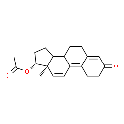 ChemSpider 2D Image | (8xi,13alpha,14xi,17alpha)-3-Oxoestra-4,9,11-trien-17-yl acetate | C20H24O3