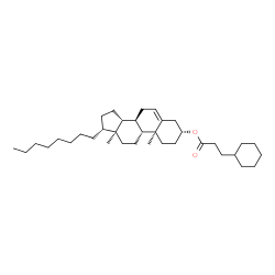 ChemSpider 2D Image | (3R,8R,9R,10S,13S,14R,17R)-10,13-Dimethyl-17-octyl-2,3,4,7,8,9,10,11,12,13,14,15,16,17-tetradecahydro-1H-cyclopenta[a]phenanthren-3-yl 3-cyclohexylpropanoate (non-preferred name) | C36H60O2