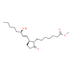 ChemSpider 2D Image | Methyl (8beta,12alpha,13E,15R)-15-hydroxy-9-oxoprost-13-en-1-oate | C21H36O4