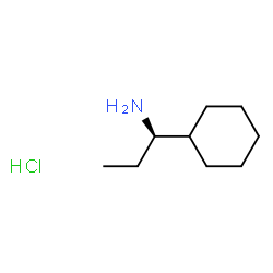 ChemSpider 2D Image | (1R)-1-Cyclohexyl-1-propanamine hydrochloride (1:1) | C9H20ClN
