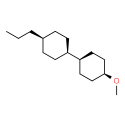 ChemSpider 2D Image | (1s,1'r,4s,4'S)-4-Methoxy-4'-propyl-1,1'-bi(cyclohexyl) | C16H30O