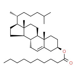 ChemSpider 2D Image | (3alpha,8alpha,9beta,10alpha,13alpha,14beta,17alpha)-Cholest-5-en-3-yl decanoate | C37H64O2